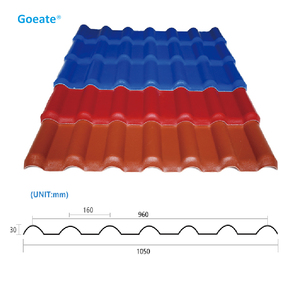 Tuiles ondulées modernes et traditionnelles en <span class=keywords><strong>PVC</strong></span> UPVC et résine synthétique ignifuges pour hôtels parcs villas - Product Image 3