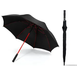 Пользовательские красные Стекловолоконные Китайские Зонтики оптом зонтик для гольфа для продвижения