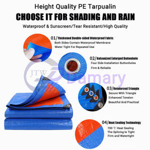 Voile d'ombrage tissée en HDPE imperméable pour l'extérieur, bâche de grande taille, économique et écologique - Product Image 4