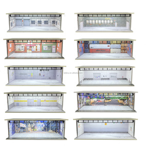 Neues Produkt 1:64 Scale Diecast Toy Casting Alloy Modell auto Vitrine Simulation Parkplatz Auto Garage Pvc Dust Box für Jungen - Product Image 5