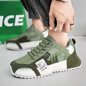 Chaussures de sport décontractées pour hommes, à semelle épaisse, légères, simples, confortables, souples, respirantes, chaussures de course rehaussantes - Product Image 4