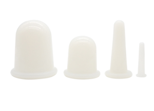 Juego de ventosas de silicona para celulitis de grado médico para cara, ojo, 4 unids/set, juego de terapia de ventosas faciales de silicona - Product Image 2