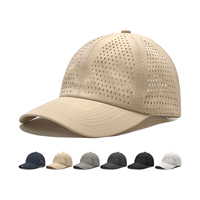 Gorra de Béisbol Deportiva Personalizada de 6 Paneles, Transpirable, Ligera, de Secado Rápido, Estilo Dad Hat, con Logotipo Bordado
