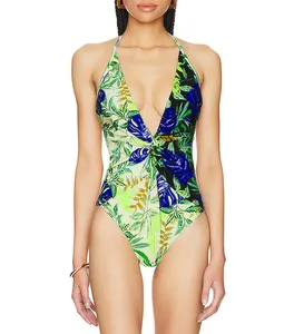 Hot Selling Beachwear One Piece Swimsuit Printing Swimwear Beachwear 2024 Plus Size Swimsuit Women