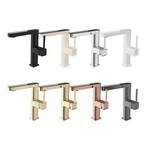 Basin Faucet Single Handle 60Cm Pull Out Spray Ceramic Valve Core <b>Deck</b> Mounted Sink Tap - Product Image 4