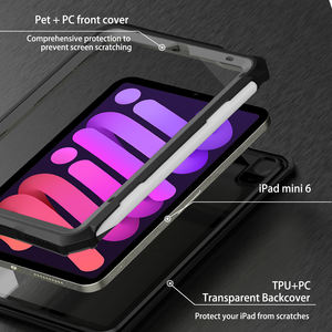 आईपैड मिनी 7/6 रंगीन आस्तीन के लिए 2021 पु चमड़े का त्रिगुना मामला <span class=keywords><strong>8</strong></span>.3 इंच की टैबलेट काली पीढ़ी के लिए - Product Image 4