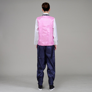 <span class=keywords><strong>Tenue</strong></span> <span class=keywords><strong>traditionnelle</strong></span> <span class=keywords><strong>coréenne</strong></span> Hanbok pour homme, costume de spectacle ethnique, vêtements de cour coréens pour spectacle sur scène - Product Image 4