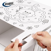 Kinder 3D Pappe Eis ständer Spielhaus Spielzeug Malerei Kit