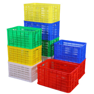 Caisses en plastique Dongyan Plastics 530x370x300mm, paniers de manutention haute résistance pour la logistique, l'entreposage, le stockage de légumes et de fruits - Product Image 1
