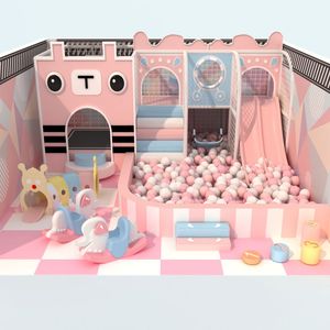 Piscinas de Bolas de Nuevo Diseño y Buena Calidad, Tema Macaron, Juegos Modulares para Interiores, Conjuntos de Equipos para Niños - Product Image 3