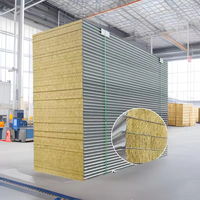 Studio de réfrigération d'entrepôt, maison préfabriquée au design traditionnel, panneau sandwich durable, toit en laine de roche