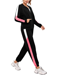 Pantalon de jogging personnalisé avec logo, blocs de couleur, taille élastique, décontracté, pour homme, automne, sportif, avec bande latérale - Product Image 1