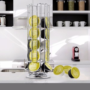 Metal Wire Iron Chrome Home Office Capsule <strong>Holder</strong> Holds 24 Coffee <strong>Pod</strong> <strong>Holder</strong> for <strong>Dolce</strong> <strong>Gusto</strong> - Product Image 5