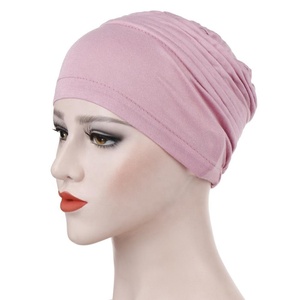 Berretto da donna con cappello chemio con cappello a cupola in tinta unita morbido e traspirante personalizzato - Product Image 1