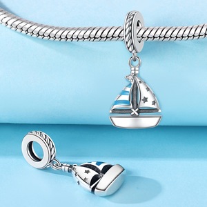 Dijes de Plata de Ley con Circonitas para <span class=keywords><strong>la</strong></span> Creación de Joyas, Colgante con Forma de Corazón, Accesorios DIY para Mujer, Venta al por Mayor - Product Image 3