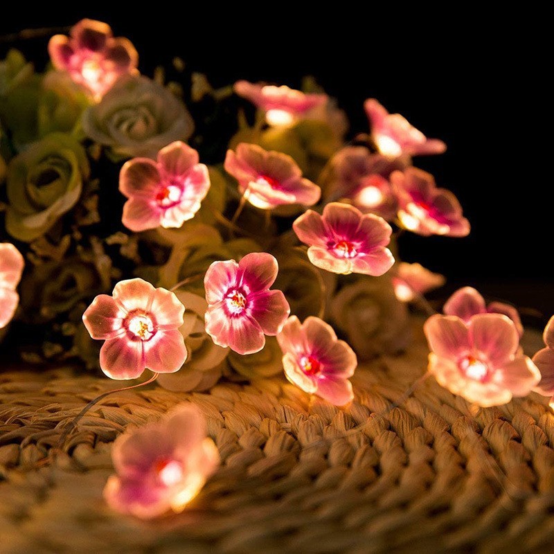 2M 20 Lamps LED Cherry Blossom Lamp Artificielle IP65 Fleurs De Cerisier Party Lighting for Christmas Decorations