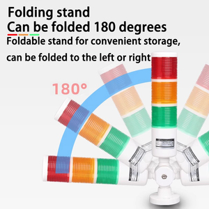 DH50 Torre de lámpara de señal <span class=keywords><strong>LED</strong></span> de dos secciones Luces indicadoras de herramienta de máquina multicapa <span class=keywords><strong>Luz</strong></span> constante verde <span class=keywords><strong>roja</strong></span> Tres colores - Product Image 3