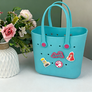 Bolso de Mano Tipo Tote 2026, Nuevo, Elegante, Pequeño, Ligero, Impermeable, de EVA, para <span class=keywords><strong>Playa</strong></span>, Viajes, Compras, Niñas, con Asa Abierta - Product Image 2
