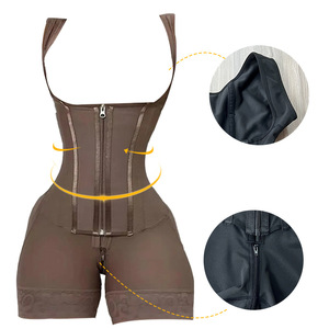 YuMe Body Reductor de Compresión Alta para <span class=keywords><strong>Mujer</strong></span>, Tallas Grandes, con Diseño de Gancho y Cremallera para Control Firme - Product Image 5