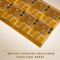 FPC/PCB flexible personnalisé avec un aspect de panneau en cuivre doré pour la conception client OEM/ODM