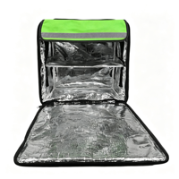 Sac à dos isotherme moderne grande capacité pour livraison de repas, sac de messagerie réfléchissant pour vélo et trottinette avec bandes réfléchissantes et doublure en aluminium sur les côtés