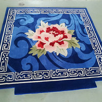 3D Schlafzimmer Blumen form Maschinen gefertigte handgemachte Wolle High Pile rutsch fester Teppich