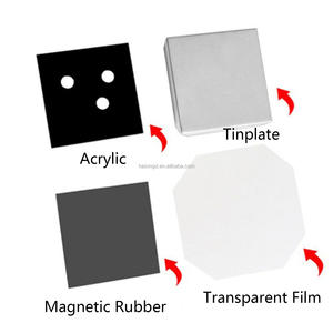 최저가 DIY 맞춤형 수제 냉장고 자석 사진 액자 버튼 배지 제작 기계 키트 (금속 버튼 재료 포함) - Product Image 5