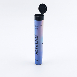 Tubo de Plástico para Empaque de 115 mm con Patrones Personalizados, Tubo de Plástico King Size de 109 mm, Tubo Preformado para Conos con Tapa Abatible - Product Image 1