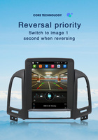 Autoradio Android à écran tactile vertical de 9.7 pouces pour Hyundai Santa Fe 2 2006-2012 Lecteur DVD vidéo stéréo CarPlay Style tesla