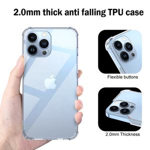 <span class=keywords><strong>Pas</strong></span> <span class=keywords><strong>cher</strong></span> Téléphone Cas 1.5mm Anti Choc TPU Effacer Silicone Souple Couverture Arrière Pour iPhone SE <span class=keywords><strong>2022</strong></span> 13 Pro Max 12 Mini 11 Xr Xs 8 Plus 6 5 - Product Image 5