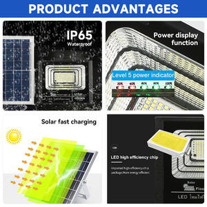 Lampe solaire Led étanche Ip67, bon marché, jardin extérieur 25 35 55 75 <span class=keywords><strong>125</strong></span> 200 300 400 500 watts - Product Image 2