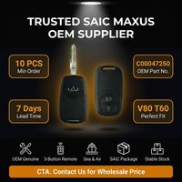 Clé télécommande intelligente d'origine C00047250 pour MAXUS V80 T60 2016-2024, accessoire de système d'accès intelligent, garantie 1 an