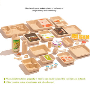 Barquette alimentaire personnalisée en bagasse thermoscellable à 2/3 compartiments, emballage alimentaire jetable biodégradable en bagasse de canne à sucre pour repas prêts à consommer - Product Image 6