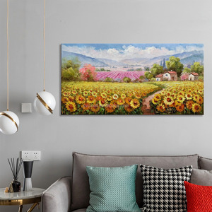 Grand art mural de peinture à l'huile abstraite fait à la main <span class=keywords><strong>musée</strong></span> peinture fine peinte à la main art de fleurs célèbres - Product Image 4