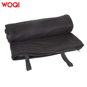 Saco de dormir de lana Woqi, negro, estilo sobre rectangular, transpirable, ligero, para adultos, uso en interiores y exteriores. - Product Image 1