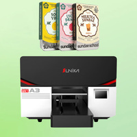 Sunika Vente en gros Tissu d'impression industriel multicolore 300mm Imprimante numérique d'étiquettes à cristaux UV avec tête d'impression Epson I3200
