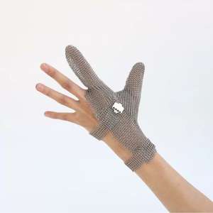 Fabbrica diretta personalizzabile all'ingrosso due dita in acciaio inox maglia tagliata resistente cotta di maglia guanto Sterile per lavori di sartoria - Product Image 5