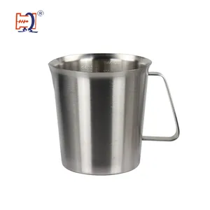 咖啡师工具拿铁艺术量杯大容量不锈钢金属牛奶泡沫咖啡壶实用量杯
