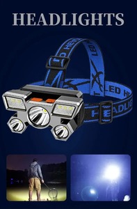 ไฟฉายคาดศีรษะ ไฟฉายยุทธวิธี ชาร์จ USB ได้ ไฟ LED กำลังสูง ไฟฉาย LED แรงสูง ป้องกันตัว ป้องกันภัยส่วนบุคคล ขนาดเล็ก - Product Image 5