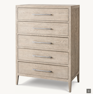 Mobilier de chambre à coucher personnalisé de <span class=keywords><strong>haute</strong></span> qualité <span class=keywords><strong>commode</strong></span> étroite contemporaine française à 5 tiroirs - Product Image 2