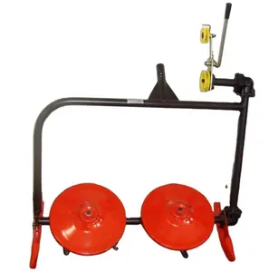 Cortacésped de 2 discos, cortador de césped para motocultor, para caminar detrás del tractor