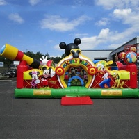 Château gonflable Commercial, maison de Club de rebond Mickey Mouse, Mini pulls gonflables bon marché