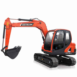 Robuste pelle sur chenilles 7,5t DX75-7B pour travaux routiers, terrassement et aménagement paysager - Product Image 6