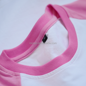 High Quality Short Sleeve T-shirt Dtg Custom Low Moq Women <strong>Crop</strong> Raglan t Shirt - Product Image 6