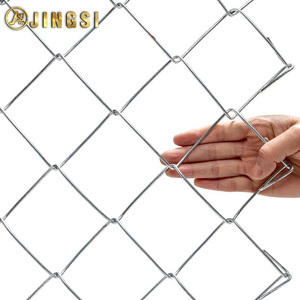5,6 pieds x 57 pieds Extérieur <span class=keywords><strong>1</strong></span>-3/4 pouces Chaîne en <span class=keywords><strong>m</strong></span>étal argenté galvanisé à revêtement de zinc épais pour clôture de ferme destinée au bétail - Product Image 2