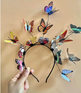 Serre-tête LED DAMAI en plastique à piles, motif floral, pour Halloween, festivals, fêtes, spectacle ou chapeau haut-de-forme - Product Image 5
