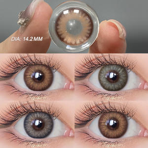 Magister Flora 14.20mm <span class=keywords><strong>Lentilles</strong></span> de contact souples et souples 6 mois Contacts colorés <span class=keywords><strong>Lentilles</strong></span> de contact brunes avec étui gratuit - Product Image 5