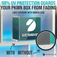 Boîtier de protection magnétique empilable en acrylique épais de 8 mm pour boîte d'entraînement Elite (ETB) personnalisé OEM, protection UV à 98 %, vente en gros