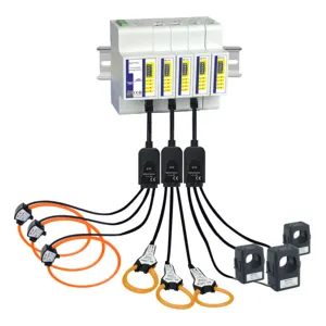 Iot Rs485 Me131 Slimme Elektriciteitsmeter Multi-Circuit & Multi-Kanalen Huidige Rogowski Spoel Klem Din-Rail Energie Vermogensmeter