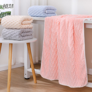 Toallas de Baño Chuhui con Diseño de Nubes, Microfibra de Secado Rápido, Uso Doméstico, Rectangulares, 300g 400g, Color Sólido - Product Image 3